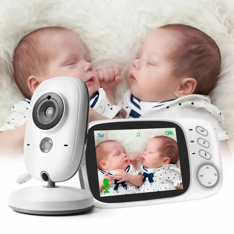 Caméra babyphone sans fil avec écran HD 3,2"