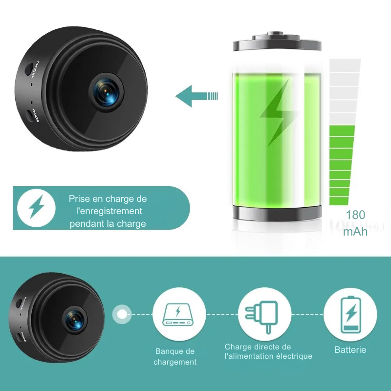 Mini Caméra 1080P Discrète