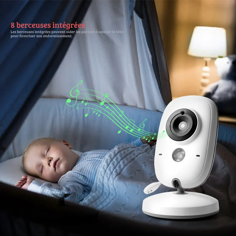 Caméra babyphone sans fil avec écran HD 3,2"