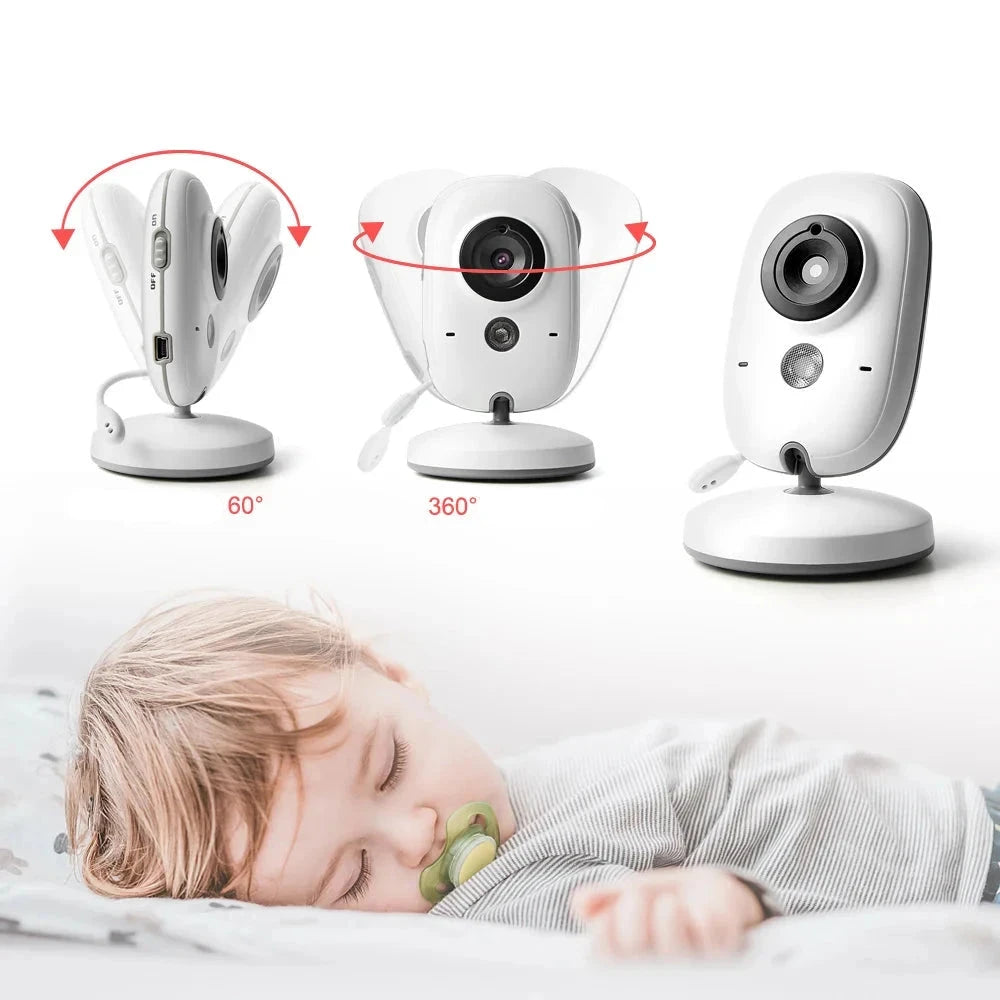 Caméra babyphone sans fil avec écran HD 3,2"