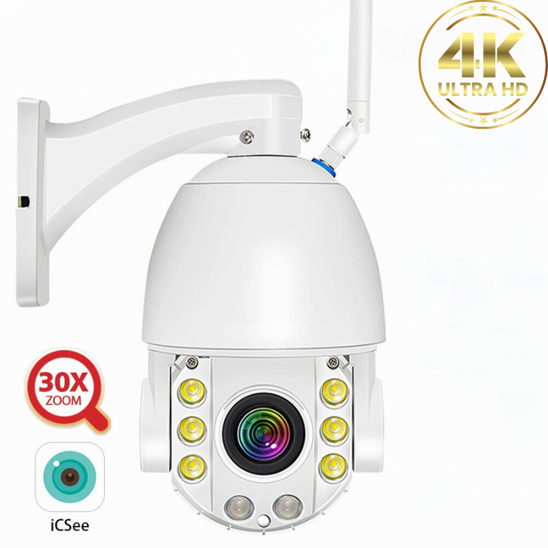 Caméra de sécurité wifi HD 4K ZOOM X30