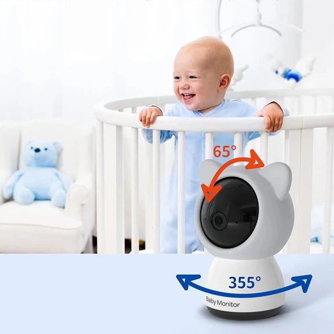 Babyphone avec caméra et grand écran LCD HD 5"