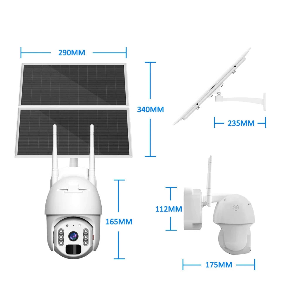 caméra extérieur panneau solaire WIFI OU 4G