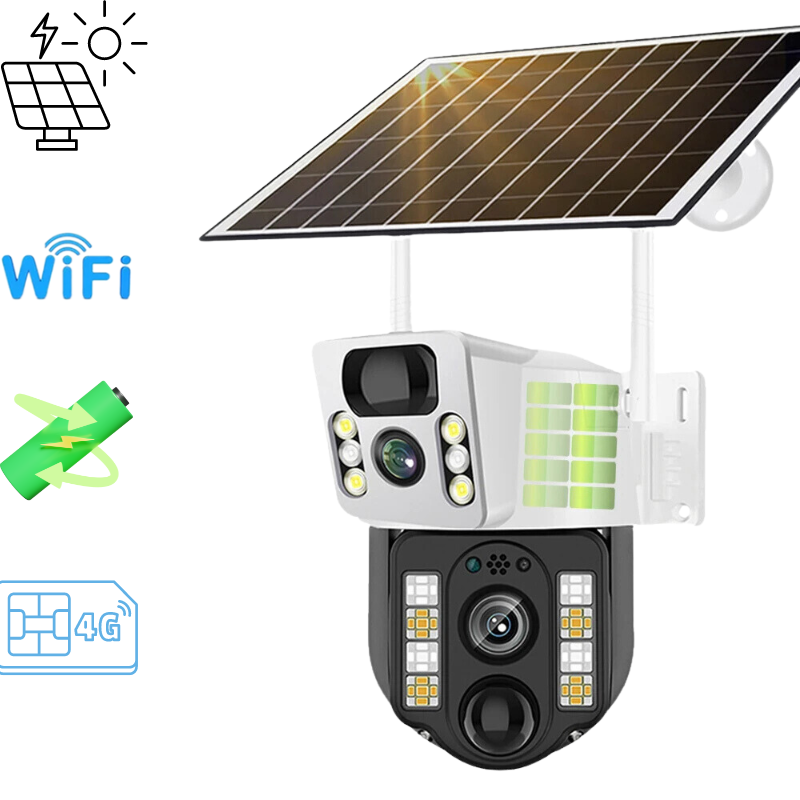 Caméra avec panneau solaire Wifi ou 4G